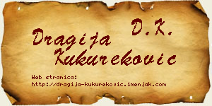 Dragija Kukureković vizit kartica